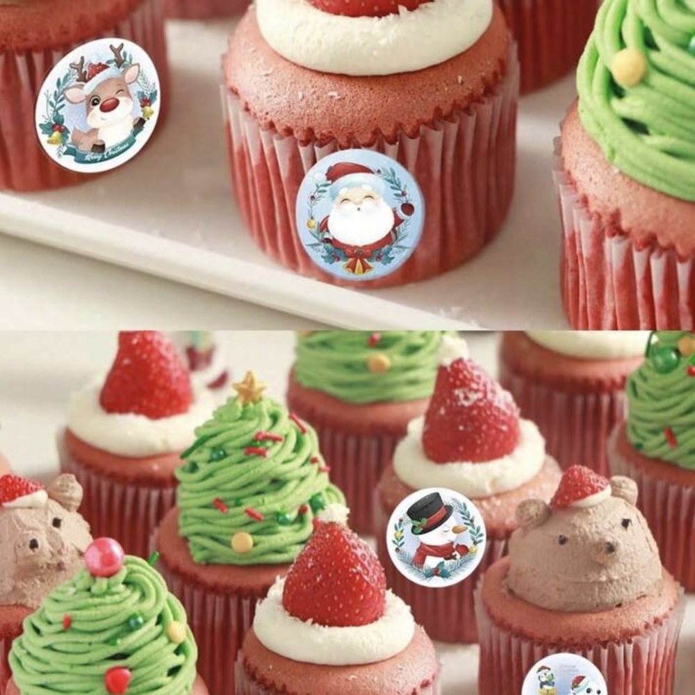 Holiday Assorted Stickers 1" - 500 Count NIP - Picture 4 of 5